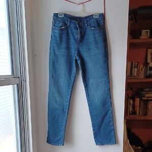 Eddie Bauer Fleece Lined Blue Denim Jeans Size 8